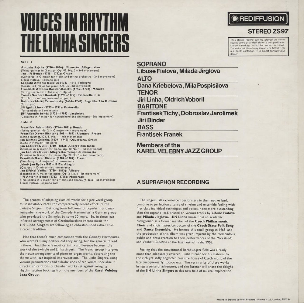 Various-Classical & Orchestral Voices In Rhythm UK vinyl LP album (LP record)