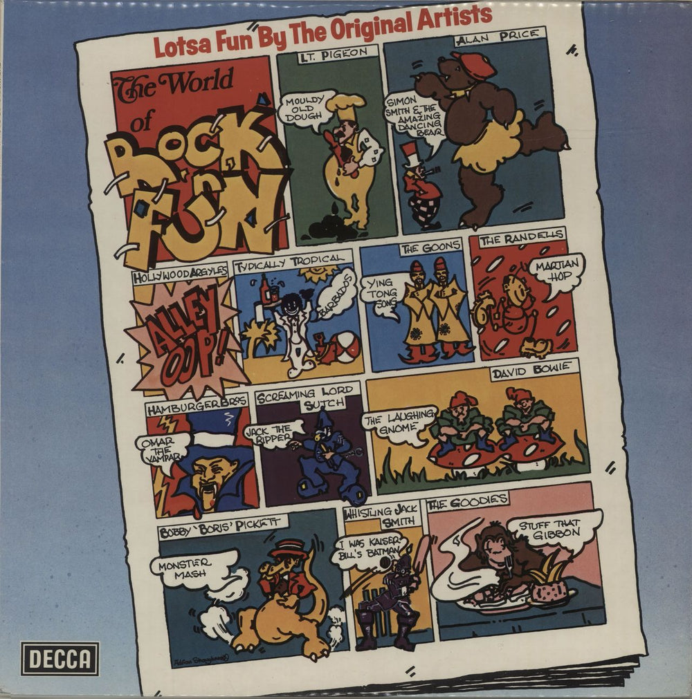 Various-Comedy The World Of Rock 'n' Fun UK vinyl LP album (LP record) SPA-R483