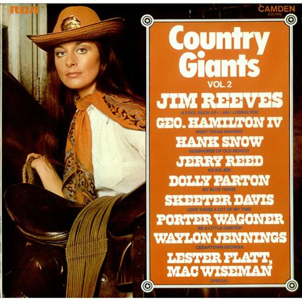 Various-Country Country Giants Volume 2 UK vinyl LP album (LP record) CDS1103