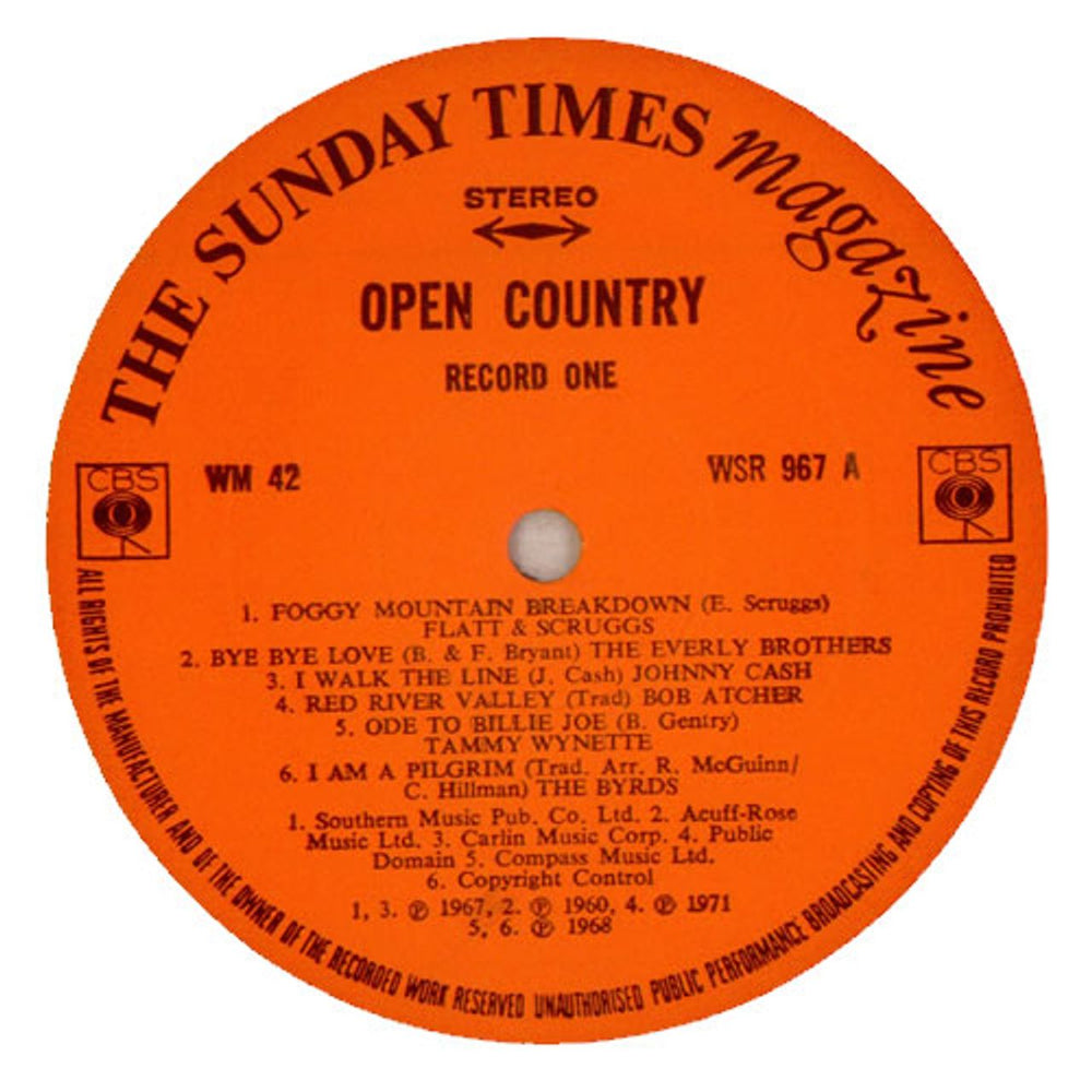 Various-Country Open Country UK 3-LP vinyl record set (Triple LP Album) CVA3LOP535634