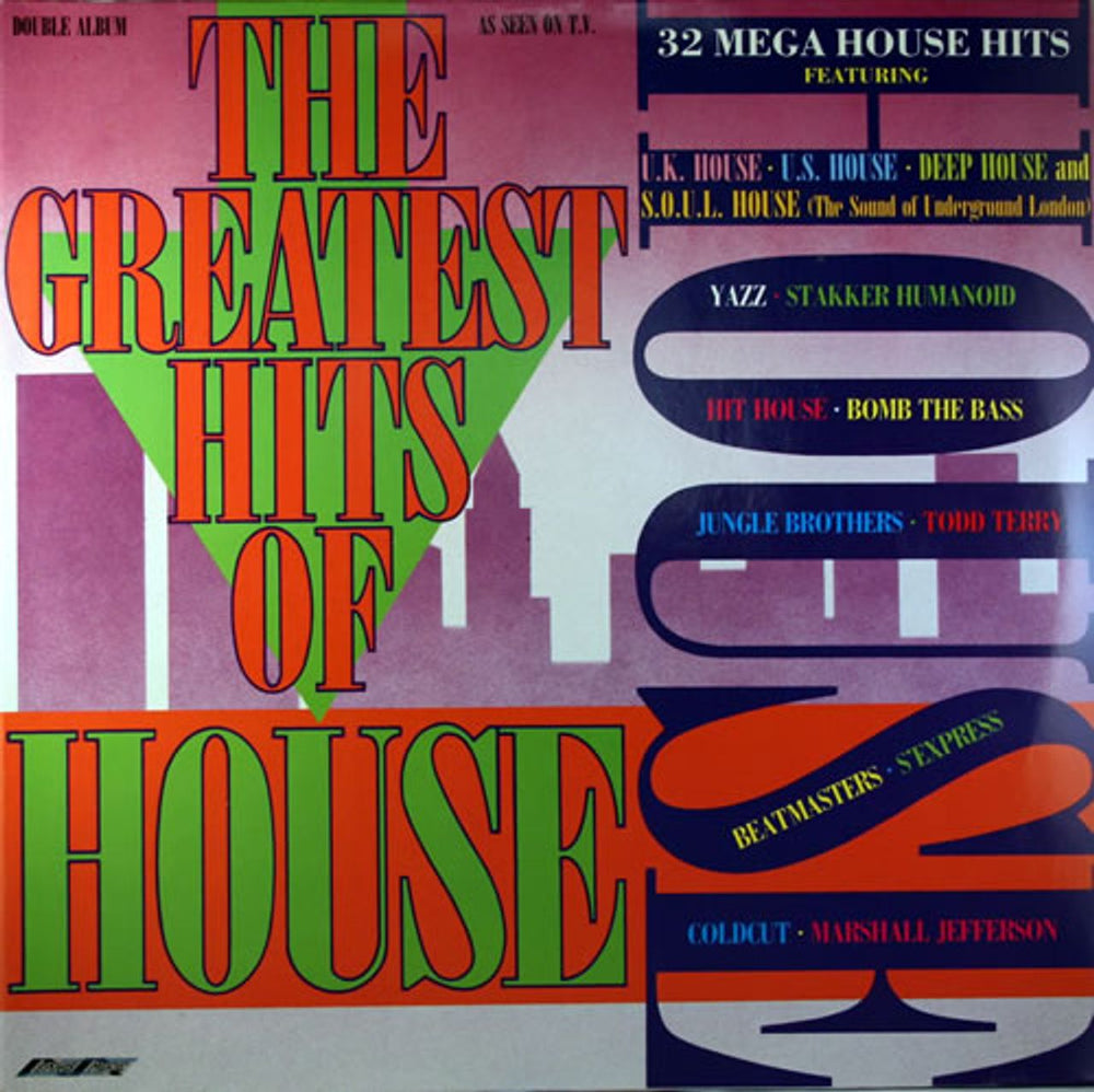 Various-Dance Greatest Hits Of House UK 2-LP vinyl record set (Double LP Album) SMR867