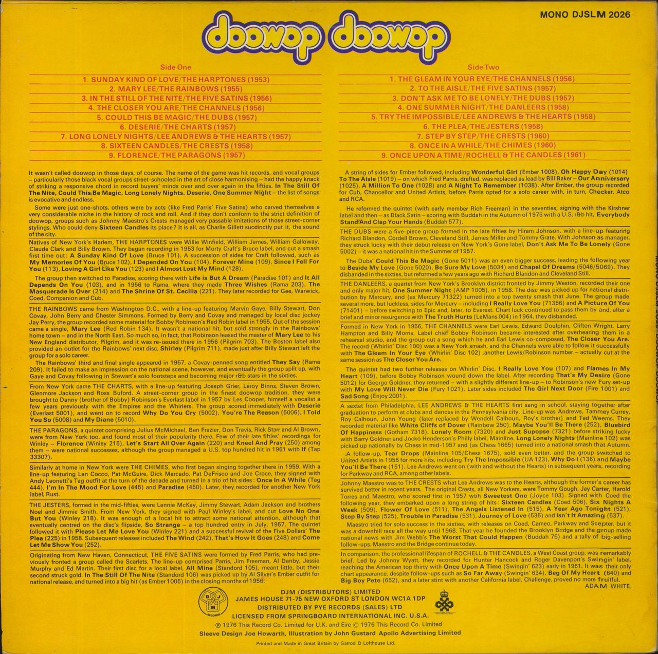 Various-Doo-Wop & Vocal Doowop Doowop UK Vinyl LP
