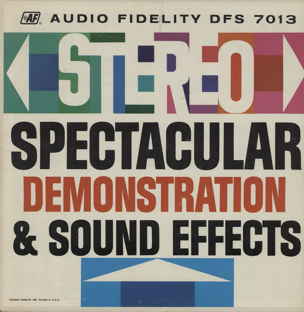 Various-Educational, Informational & Historical Stereo Spectacular: Demonstration & Sound Effects US vinyl LP album (LP record) DFS7013