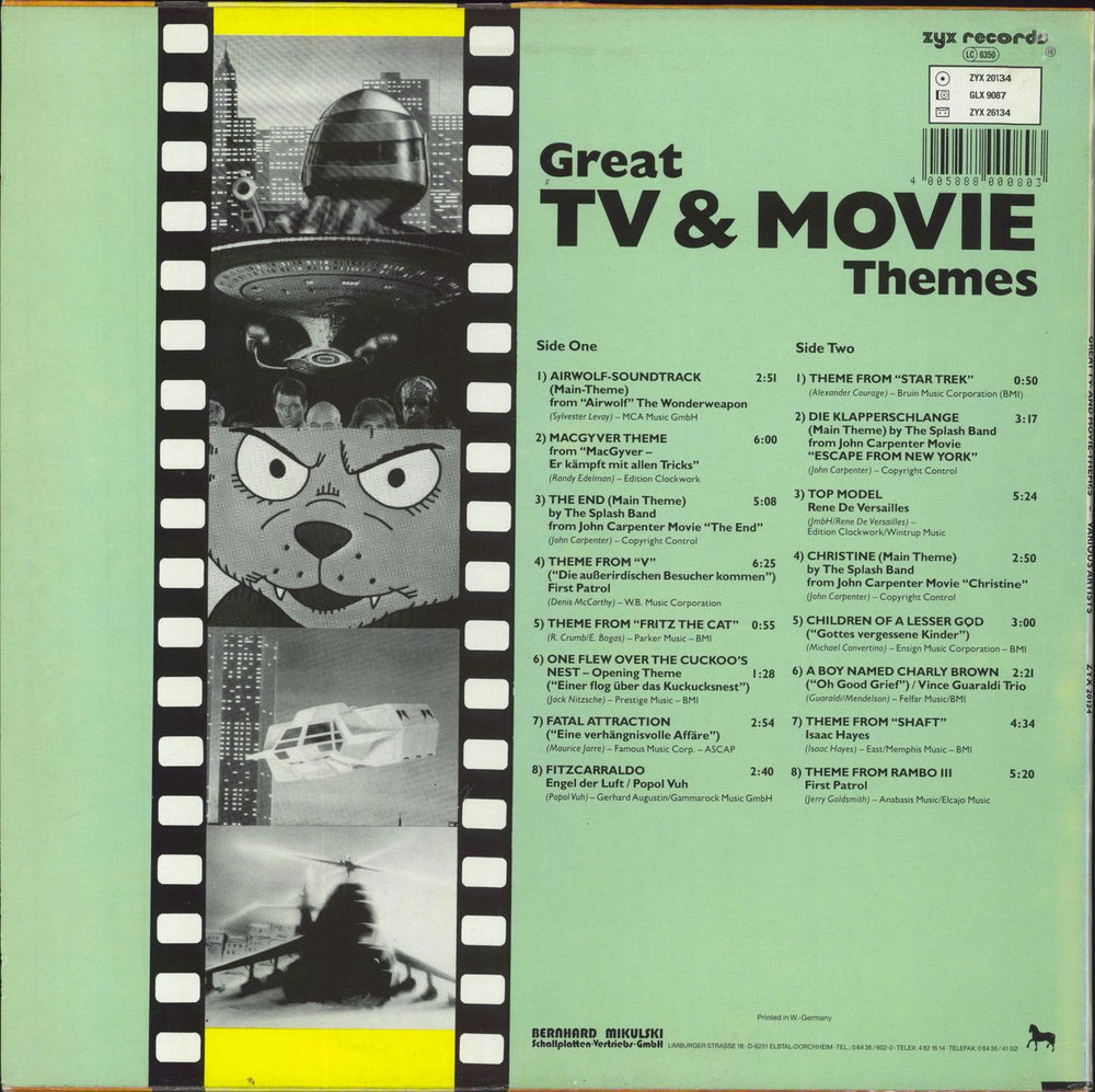 Various-Film, Radio, Theatre & TV Great TV & Movie Themes German vinyl LP album (LP record) 4005888000803