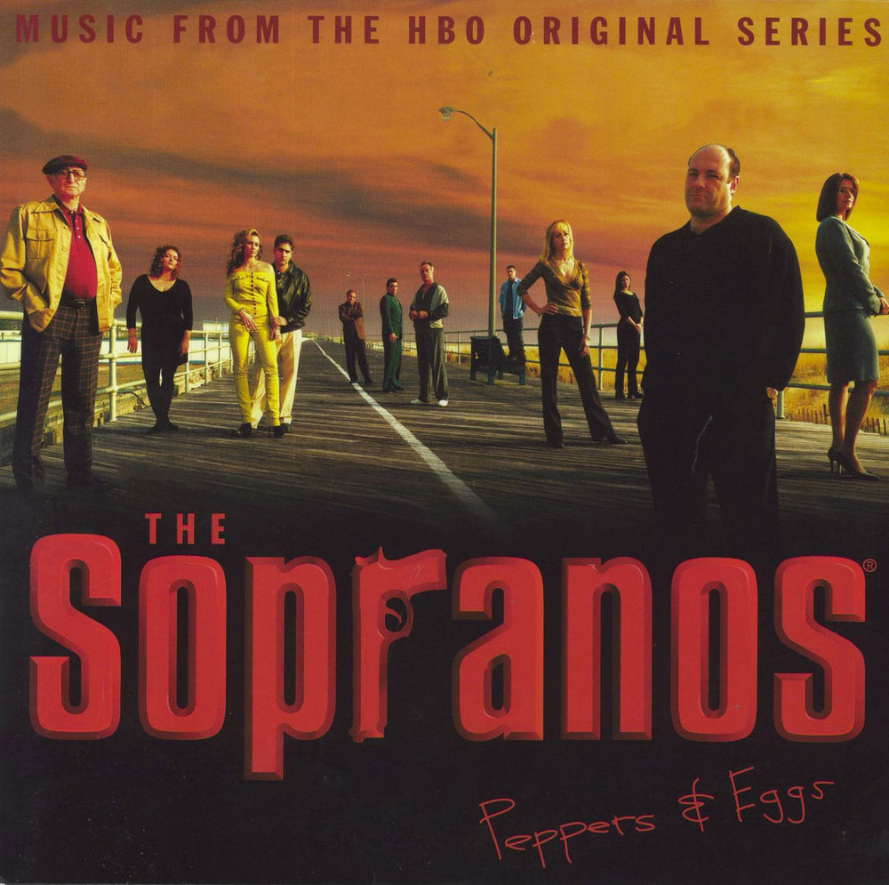 Various-Film, Radio, Theatre & TV The Sopranos - Peppers & Eggs - Clear w/ Red "Blood Shot" Splatter US 2-LP vinyl record set (Double LP Album) WG019