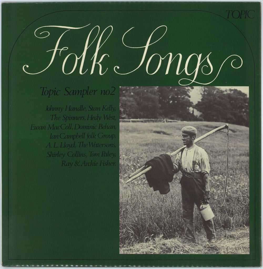 Various-Folk Folk Songs - Green Sleeve UK vinyl LP album (LP record) TPS145