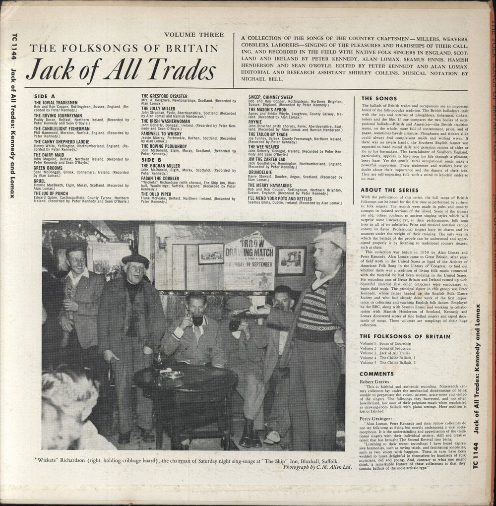 Various-Folk Jack Of All Trades - VG US vinyl LP album (LP record)