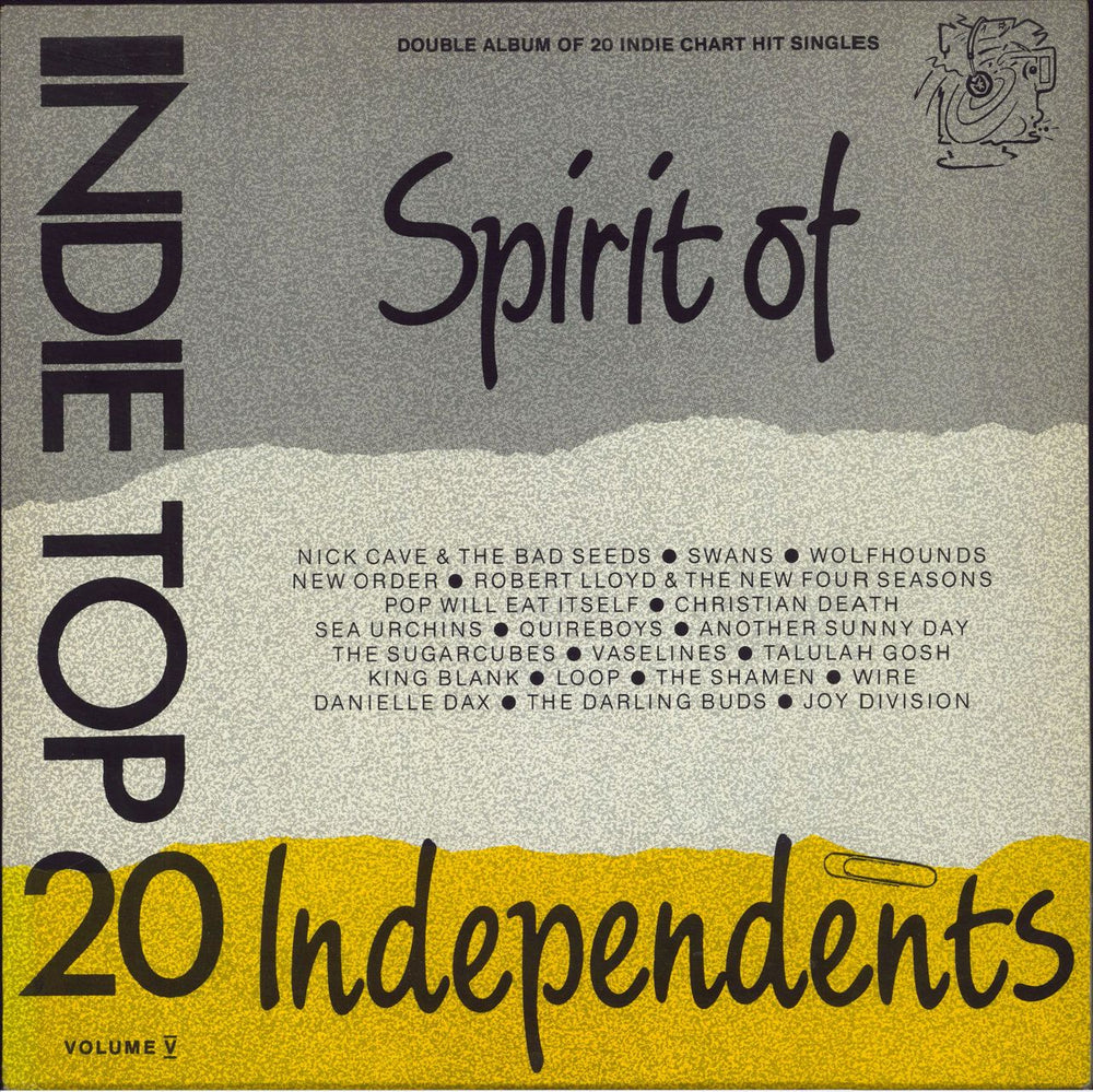 Various-Indie Indie Top 20 Volume V - Spirit Of Independents UK 2-LP vinyl record set (Double LP Album) TT05