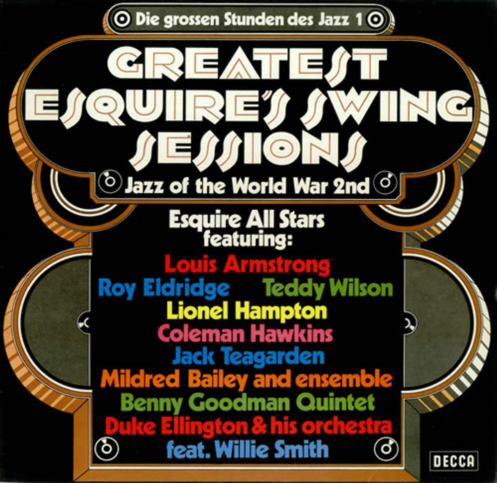 Various-Jazz Greatest Esquire's Swing Sessions German vinyl LP album (LP record) PD12005