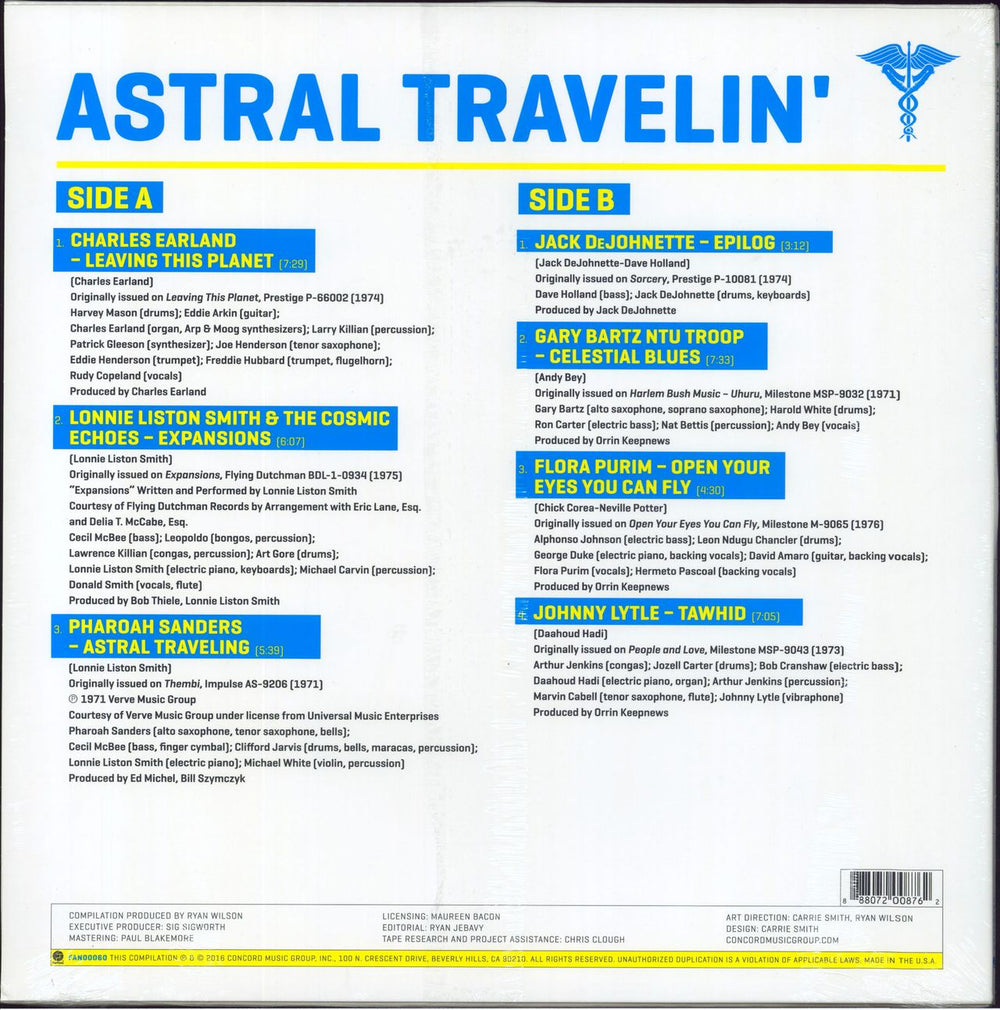 Various-Jazz Jazz Dispensary: Astral Travelin' - Blue Vinyl US vinyl LP album (LP record) 888072008762