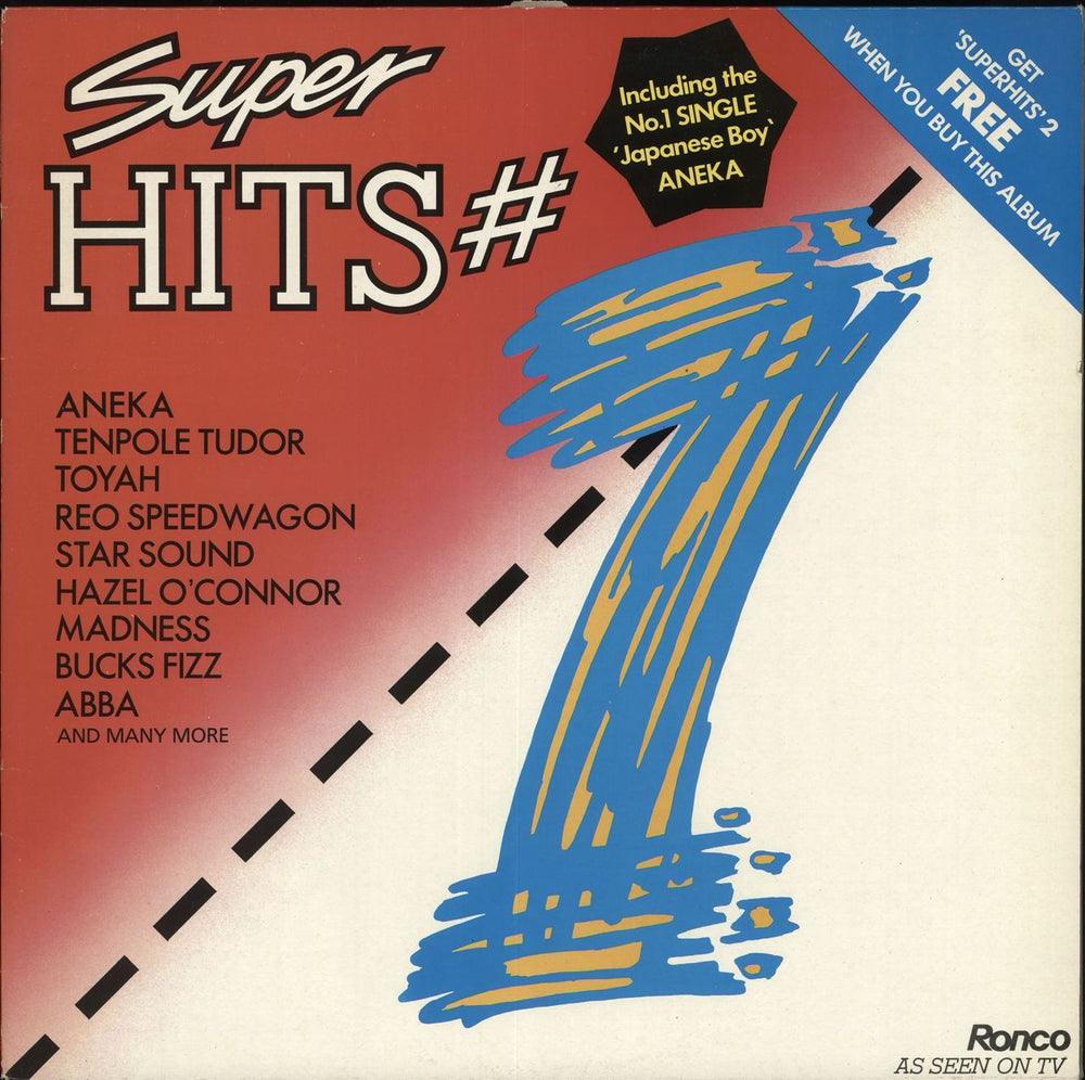 Various-Pop Super Hits #1 & 2 UK 2-LP vinyl record set (Double LP Album) RTL2058-A/B