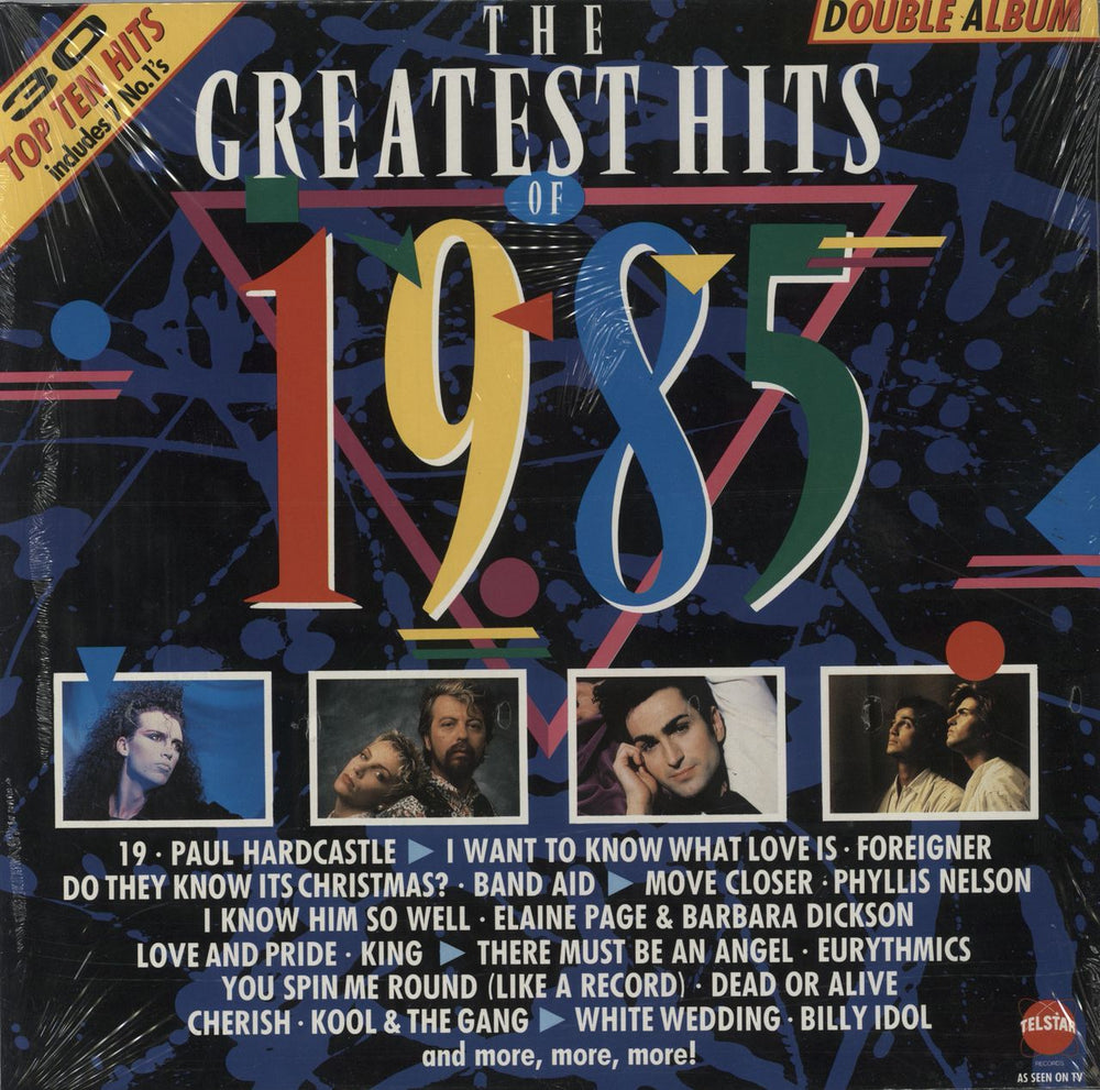 Various-Pop The Greatest Hits Of 1985 - Sealed UK 2-LP vinyl record set (Double LP Album) STAR2269