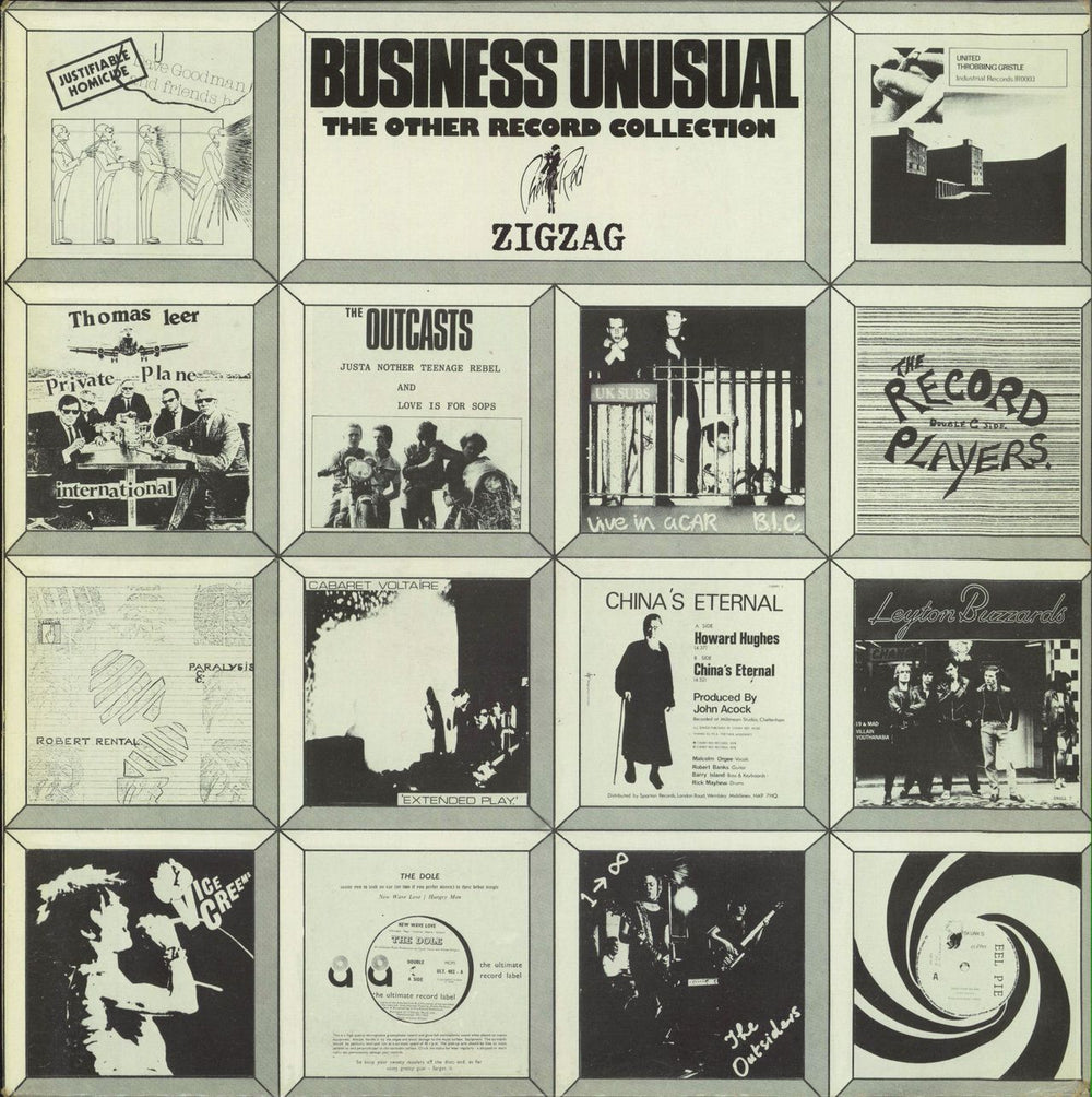 Various-Punk & New Wave Business Unusual + Poster UK vinyl LP album (LP record) ARED2