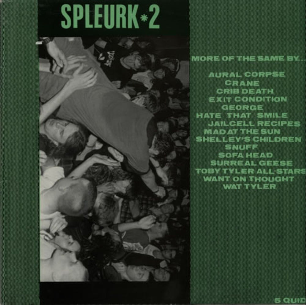 Various-Punk & New Wave Spleurk 2 UK vinyl LP album (LP record) COX019