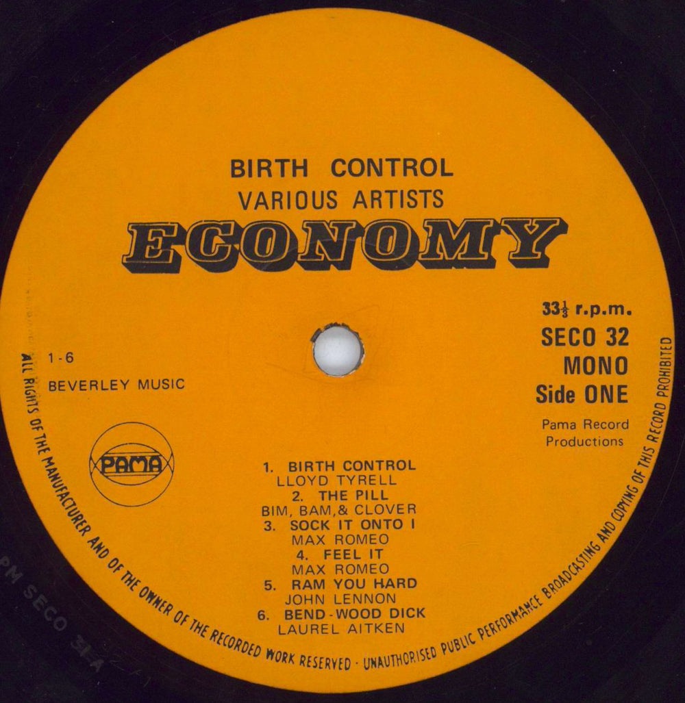 Various-Reggae & Ska Birth Control UK vinyl LP album (LP record) V-ALPBI805598