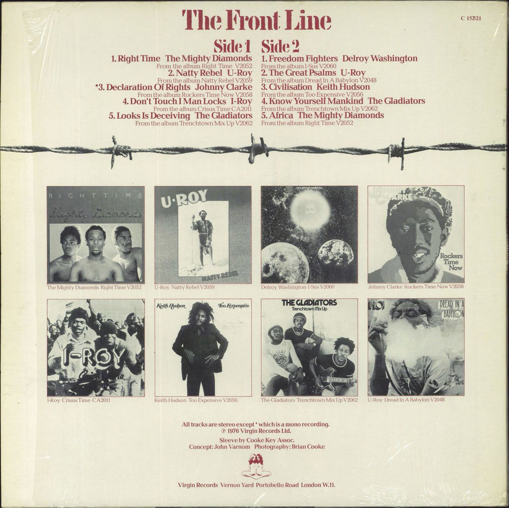 Various-Reggae & Ska The Front Line - Shrink UK vinyl LP album (LP record)