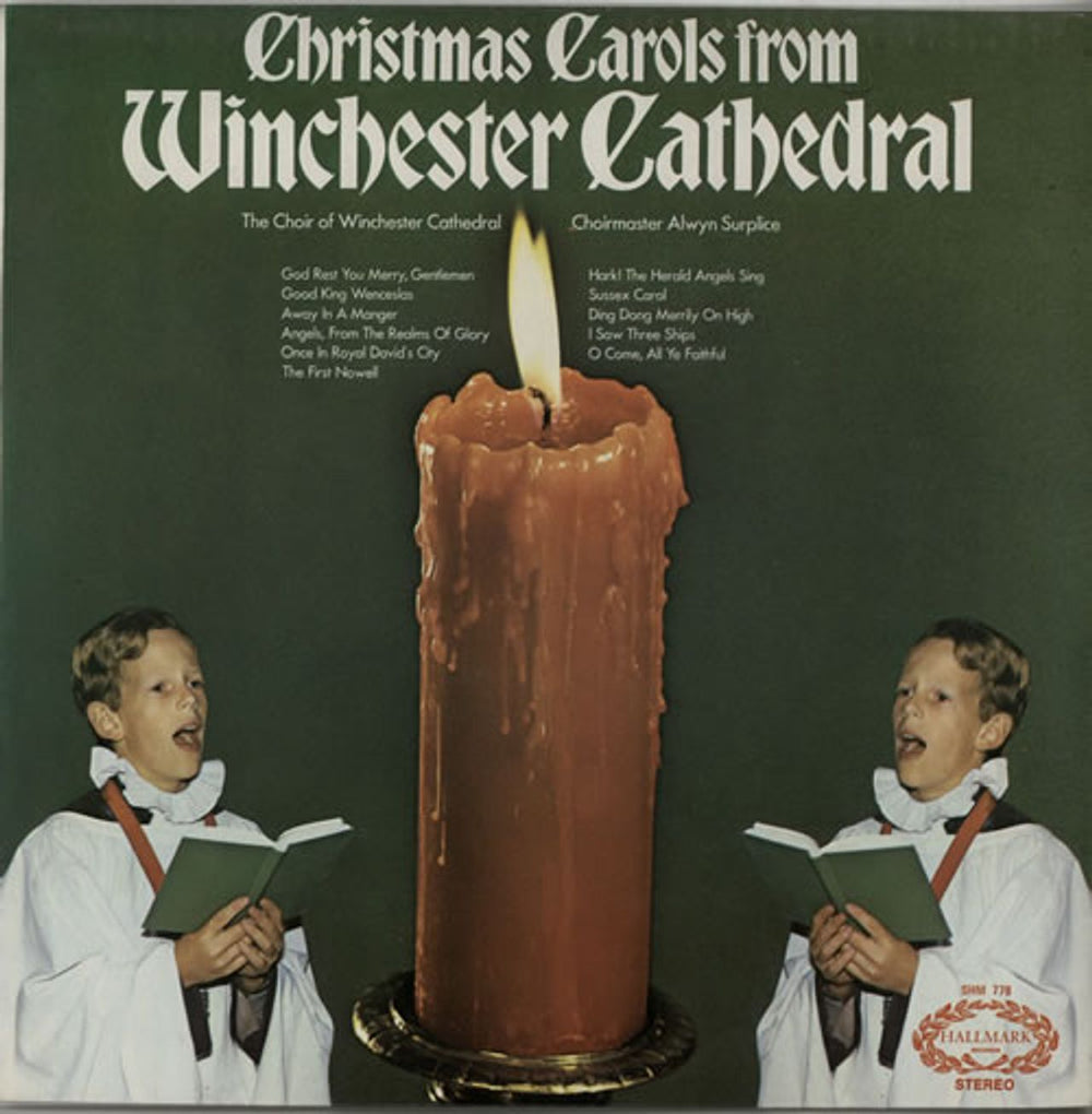 Various-Religious Christmas Carols From Winchester Cathedral UK vinyl LP album (LP record) SHM778