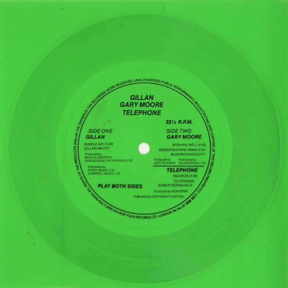 Various-Rock & Metal Gillan / Gary Moore / Telephone UK Promo 7" vinyl single (7 inch record / 45) N/A