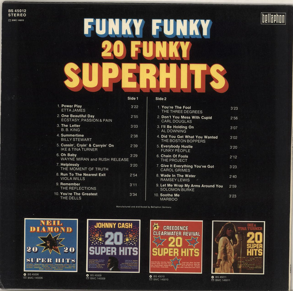 Various-Soul & Funk Funky Funky 20 Funky Superhits German vinyl LP album (LP record)