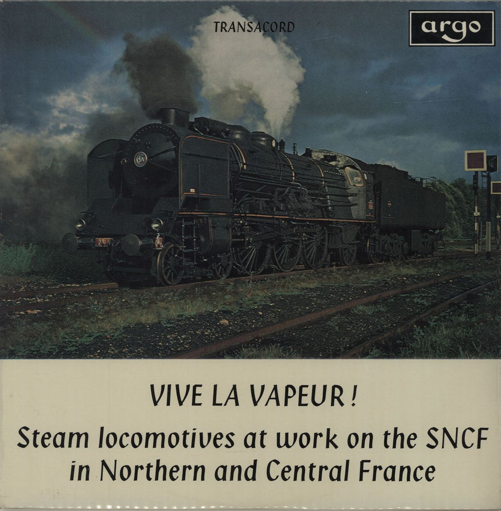 Various-Trains Vive La Vapeur UK vinyl LP album (LP record) TR124