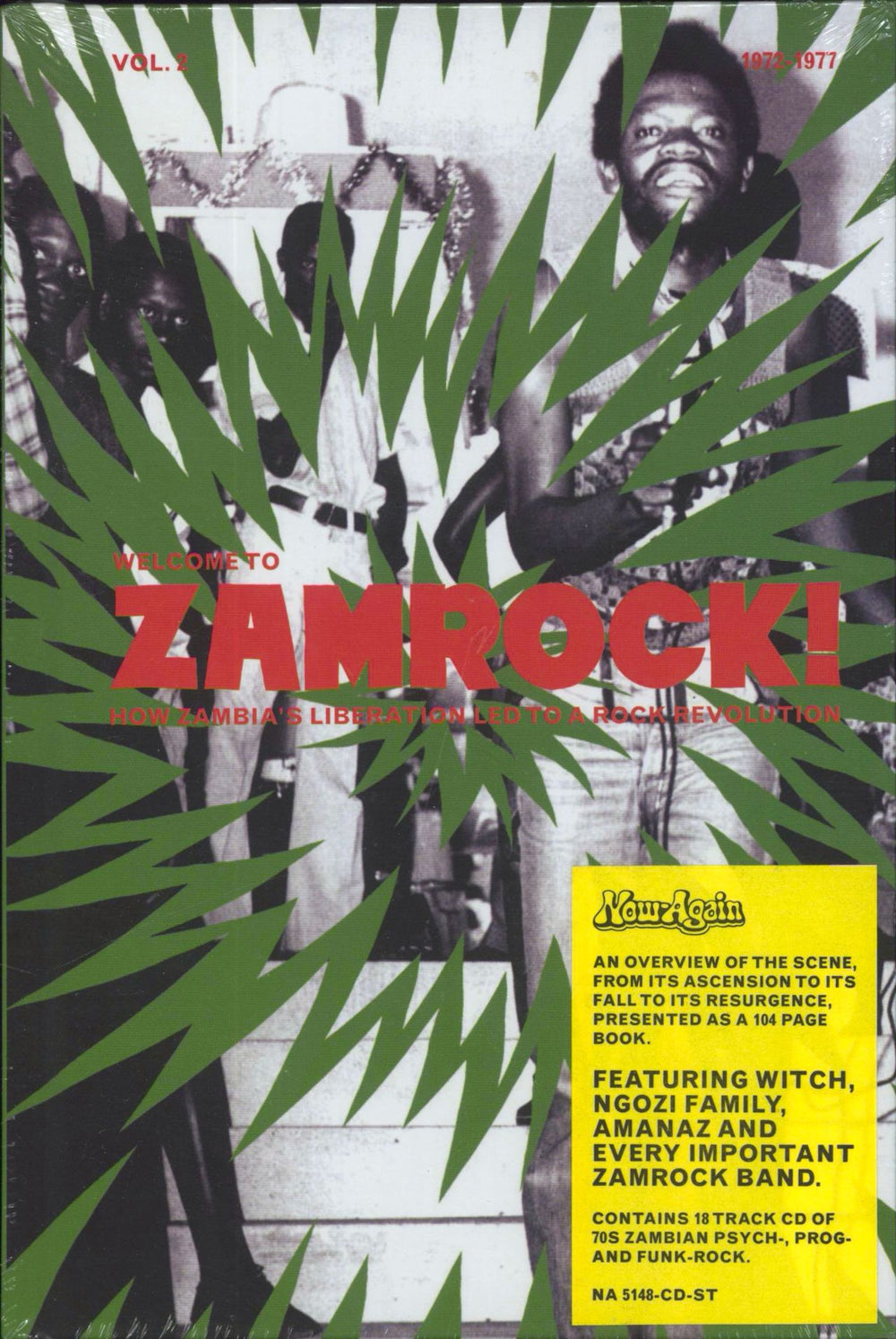 Various-World Music Welcome To Zamrock! Vol. 2 - Hardcover Book - Sealed US CD album (CDLP) NA5148-CD