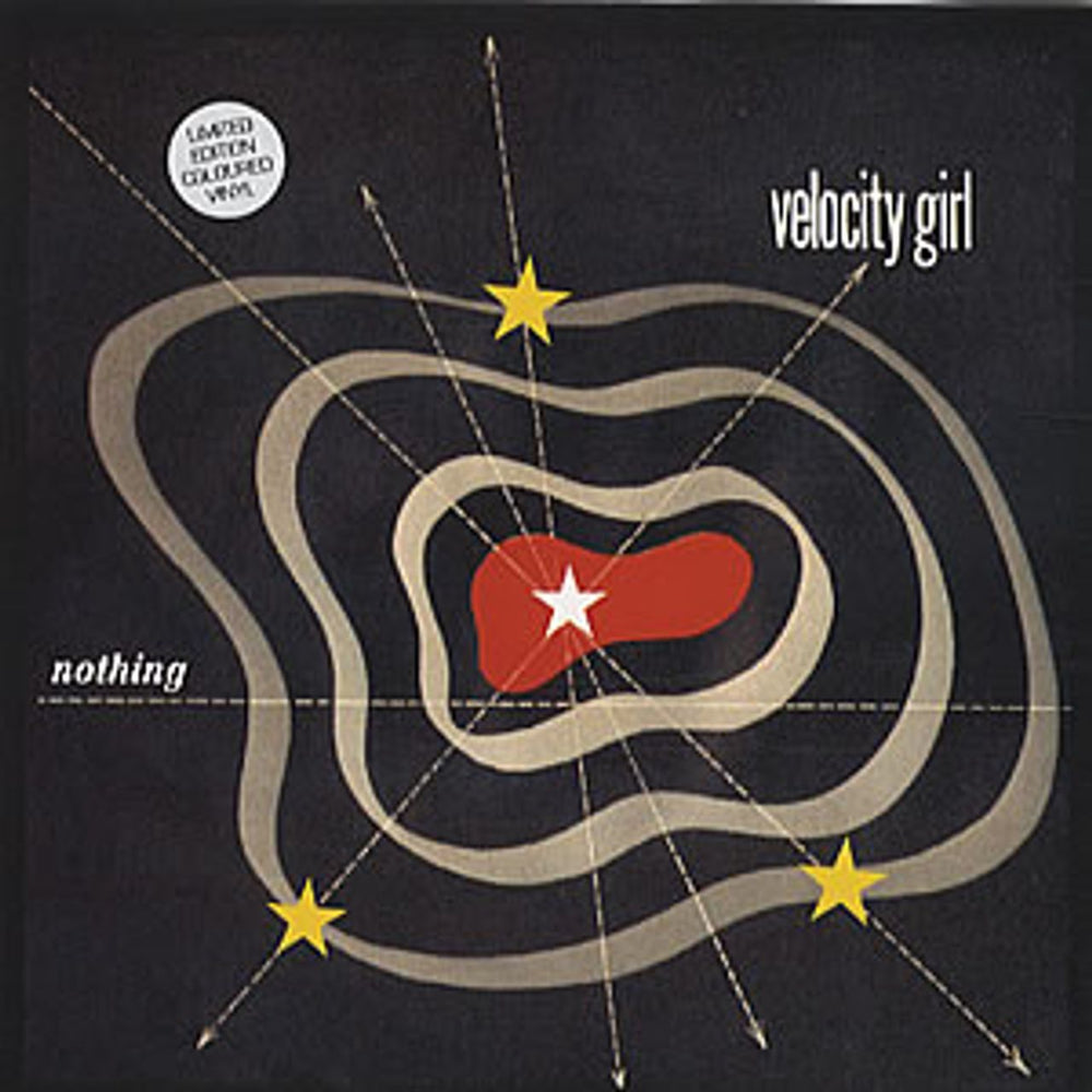 Velocity Girl Nothing - Red Vinyl UK 7" vinyl single (7 inch record / 45) SP341