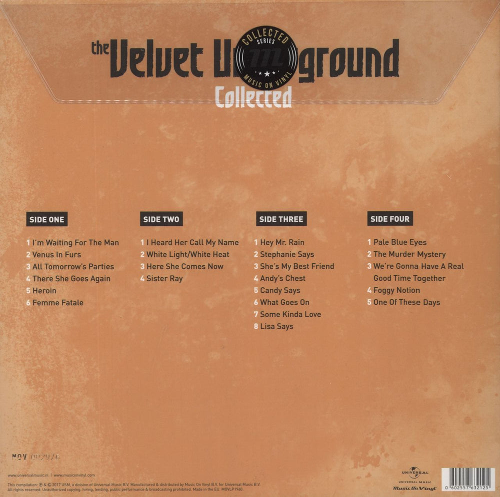 Velvet Underground Collected - Yellow Vinyl + Numbered Sleeve UK 2-LP vinyl record set (Double LP Album) 602557632125