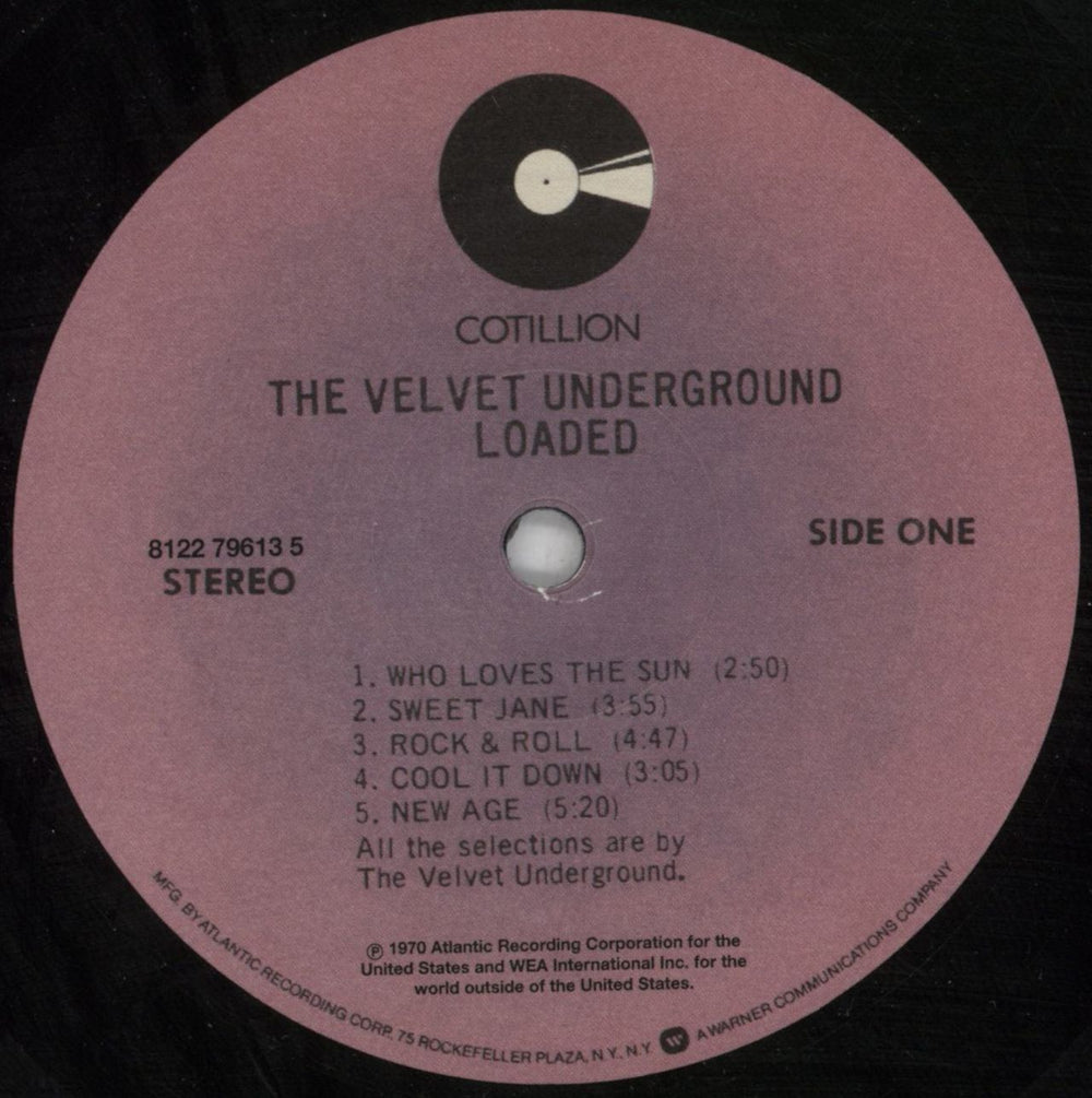 Velvet Underground Loaded - 180gm Black Vinyl US vinyl LP album (LP record) VUNLPLO817936