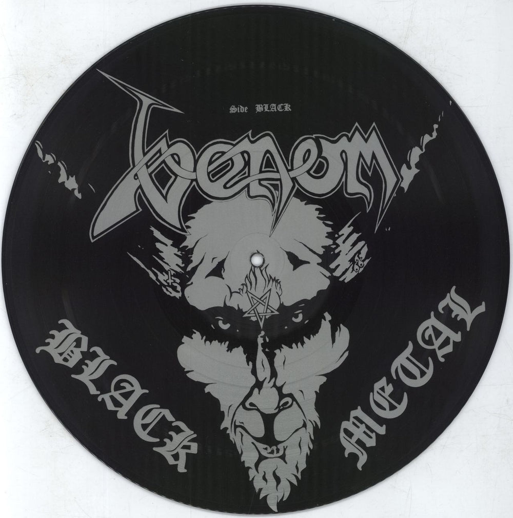 Venom Black Metal UK picture disc LP (vinyl picture disc album) NEAT1005