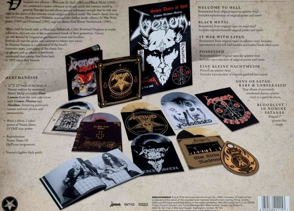 Venom In Nomine Satanas UK Vinyl Box Set VNMVXIN808624