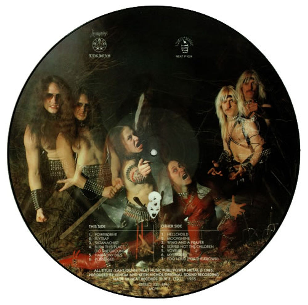 Venom Possessed UK picture disc LP (vinyl picture disc album) VNMPDPO87628