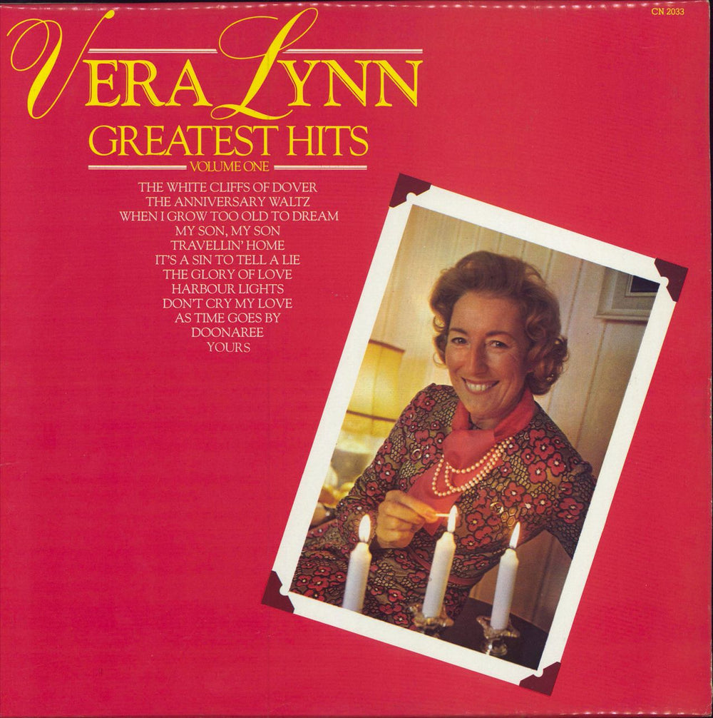 Vera Lynn Greatest Hits Volume One UK vinyl LP album (LP record) CN2033