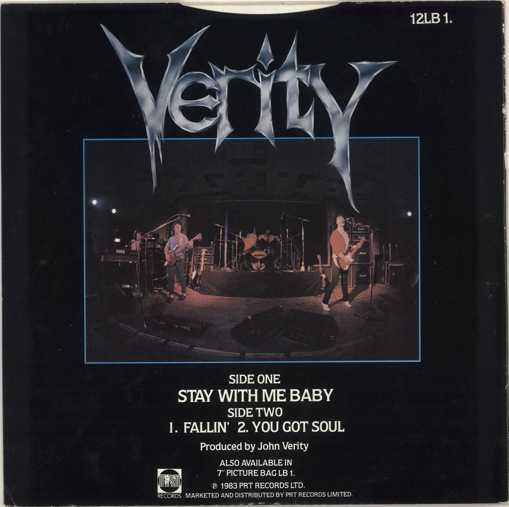 Verity (80S) Stay With Me Baby UK 12" vinyl picture disc (12 inch picture record)