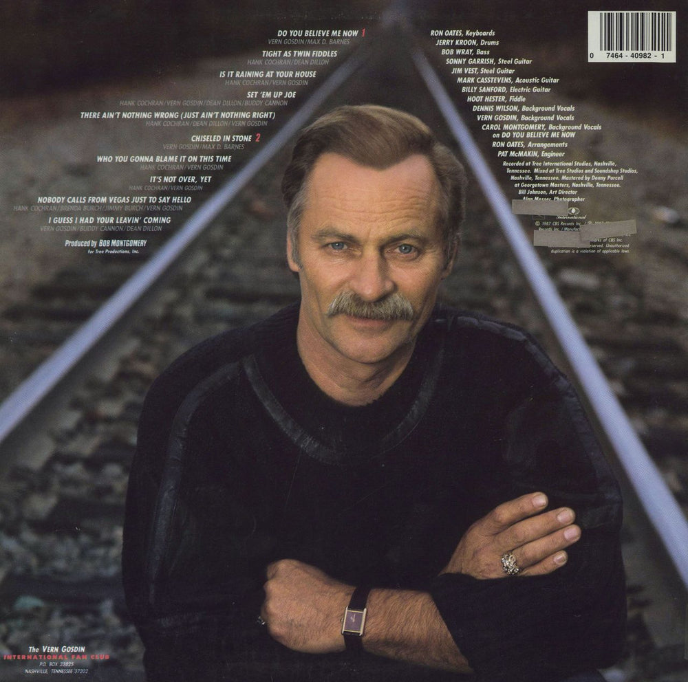 Vern Gosdin Chiseled In Stone US vinyl LP album (LP record)