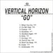 Vertical Horizon Go US CD-R acetate CDR ACETATE