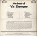 Vic Damone The Best Of Vic Damone UK vinyl LP album (LP record)