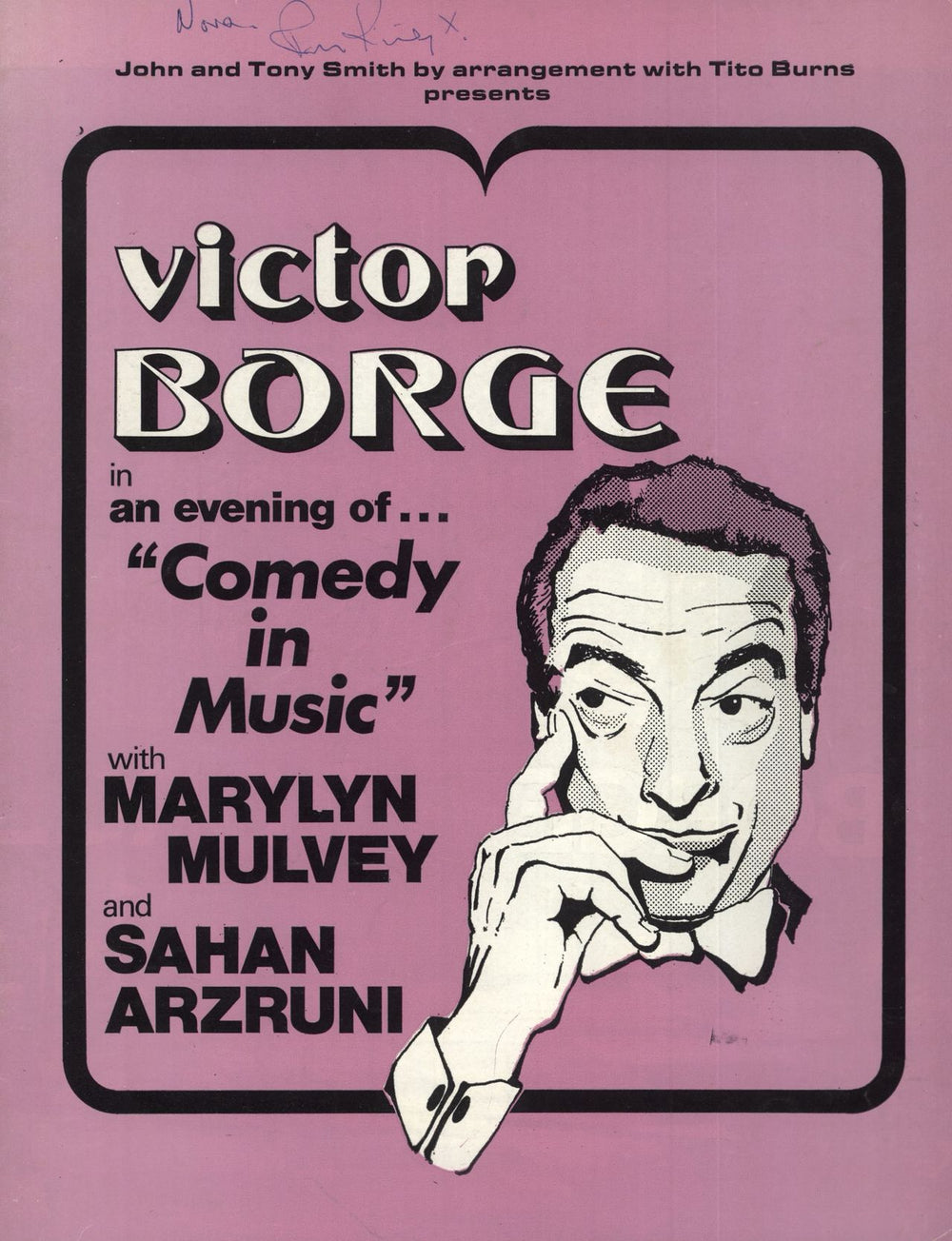 Victor Borge An Evening Of Comedy In Music - Autographed UK tour programme PROGRAMME