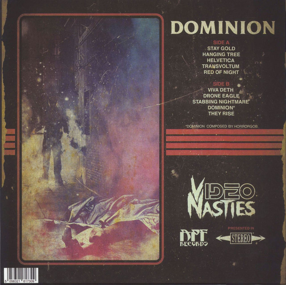 Video Nasties (Metal) Dominion - Black and Pink swirl vinyl + 7" flexidisc UK vinyl LP album (LP record) 5056321617309