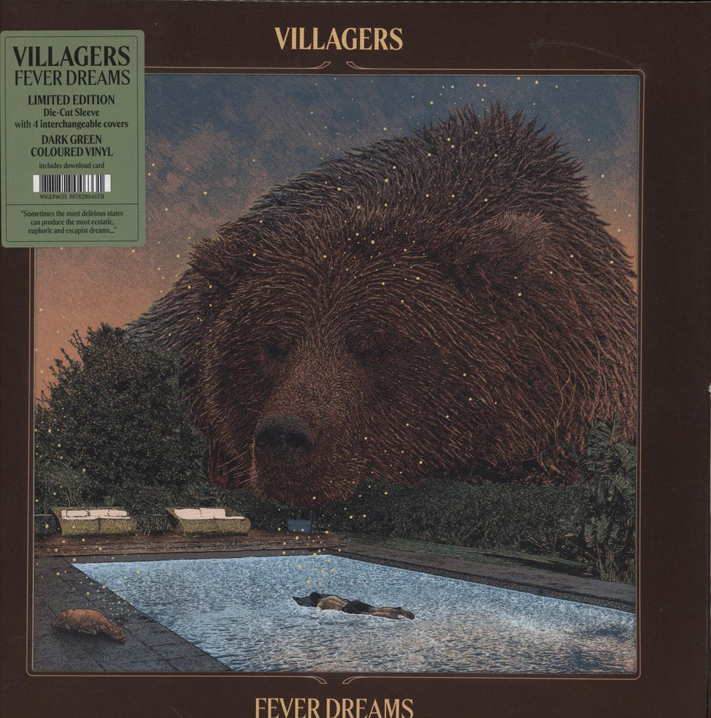 Villagers Fever Dreams - Green - Die Cut - Sealed UK vinyl LP album (LP record) WIGLP463X