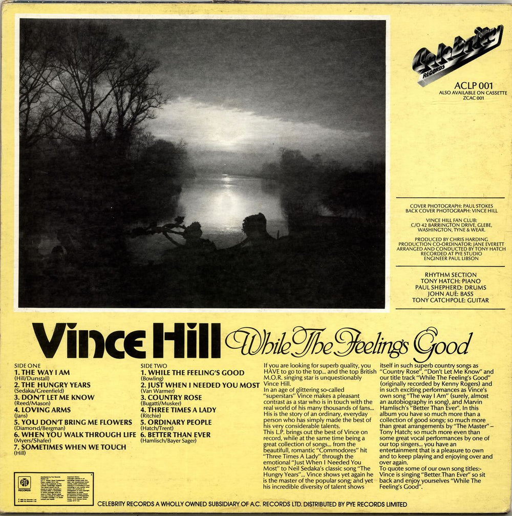 Vince Hill While The Feelings Good - Autographed UK vinyl LP album (LP record)