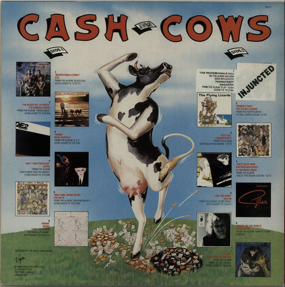 Virgin Cash Cows - 2nd UK vinyl LP album (LP record) VJ4LPCA654950