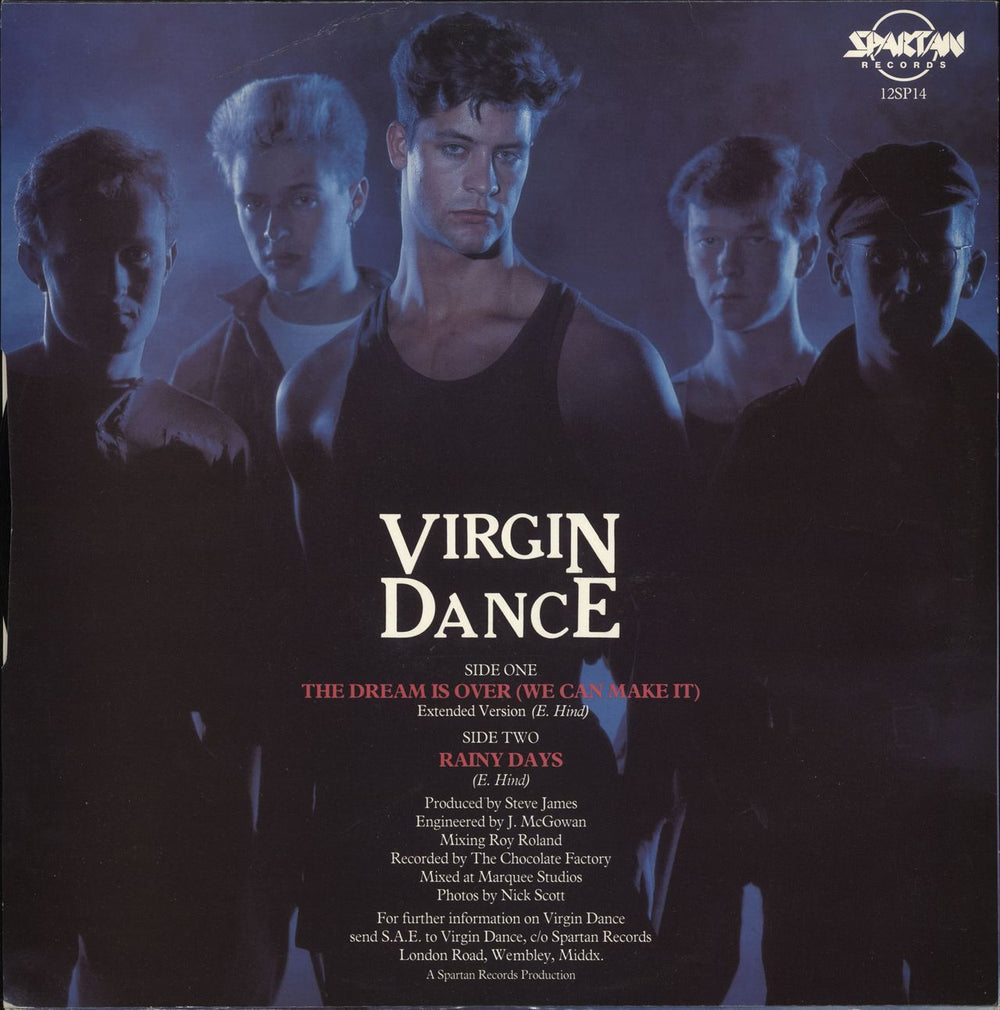 Virgin Dance The Dream Is Over (We Can Do It) UK 12" vinyl single (12 inch record / Maxi-single)