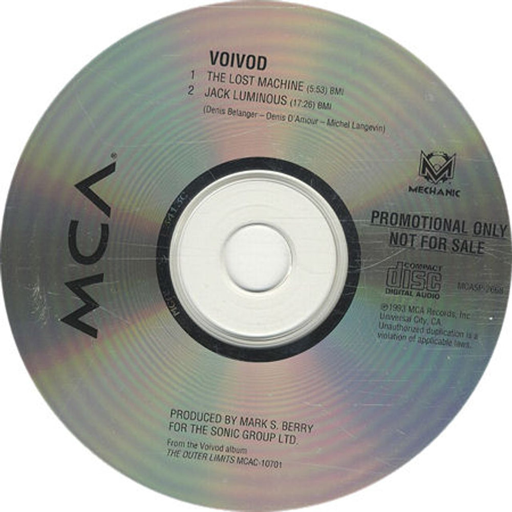 Voivod The Lost Machine US Promo CD single (CD5 / 5") MCA5P-2668