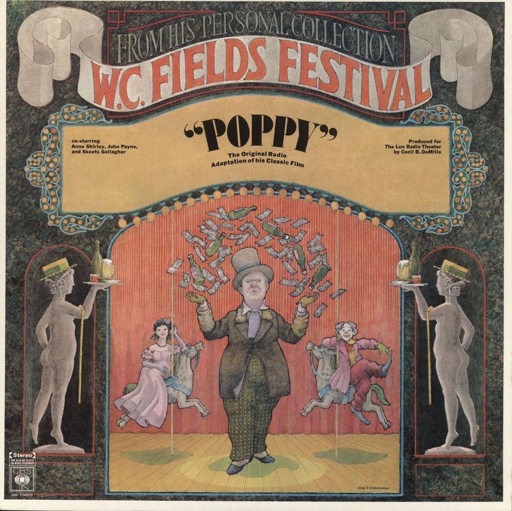 W.C. Fields Poppy Australian vinyl LP album (LP record) SBP234623