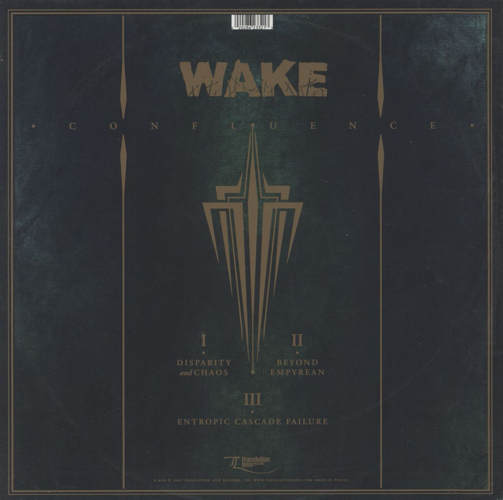 Wake Confluence - Electric Blue with Splatter vinyl US 2-LP vinyl record set (Double LP Album) 020286233213