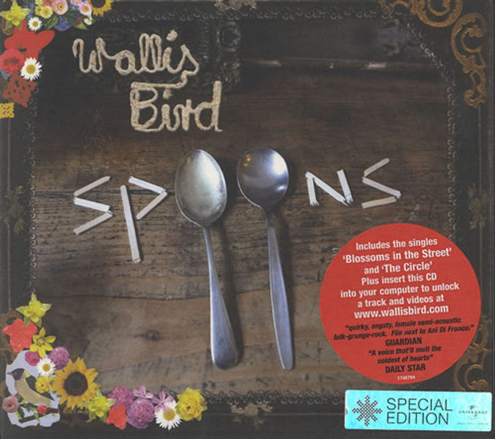 Wallis Bird Spoons - Special Edition UK CD album (CDLP) 1748794