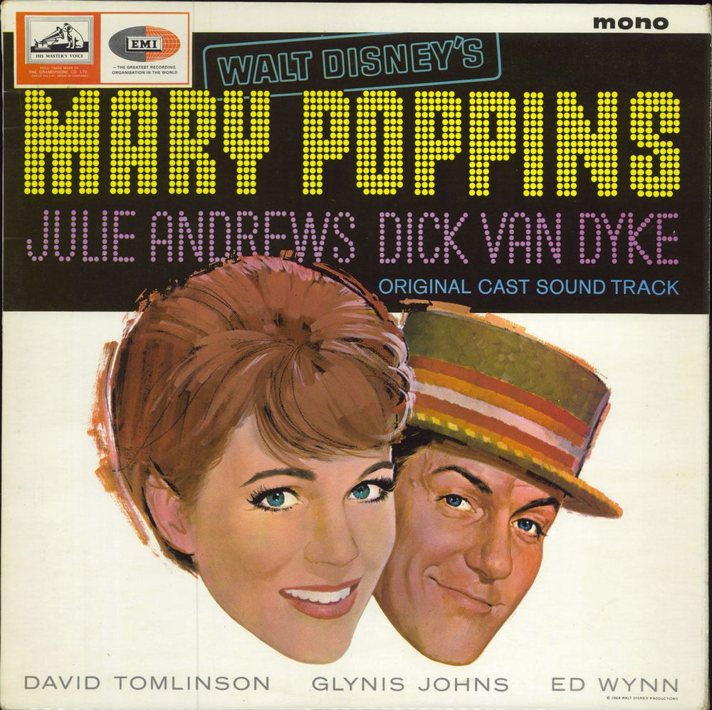 Walt Disney Mary Poppins - EX UK vinyl LP album (LP record) CLP1794