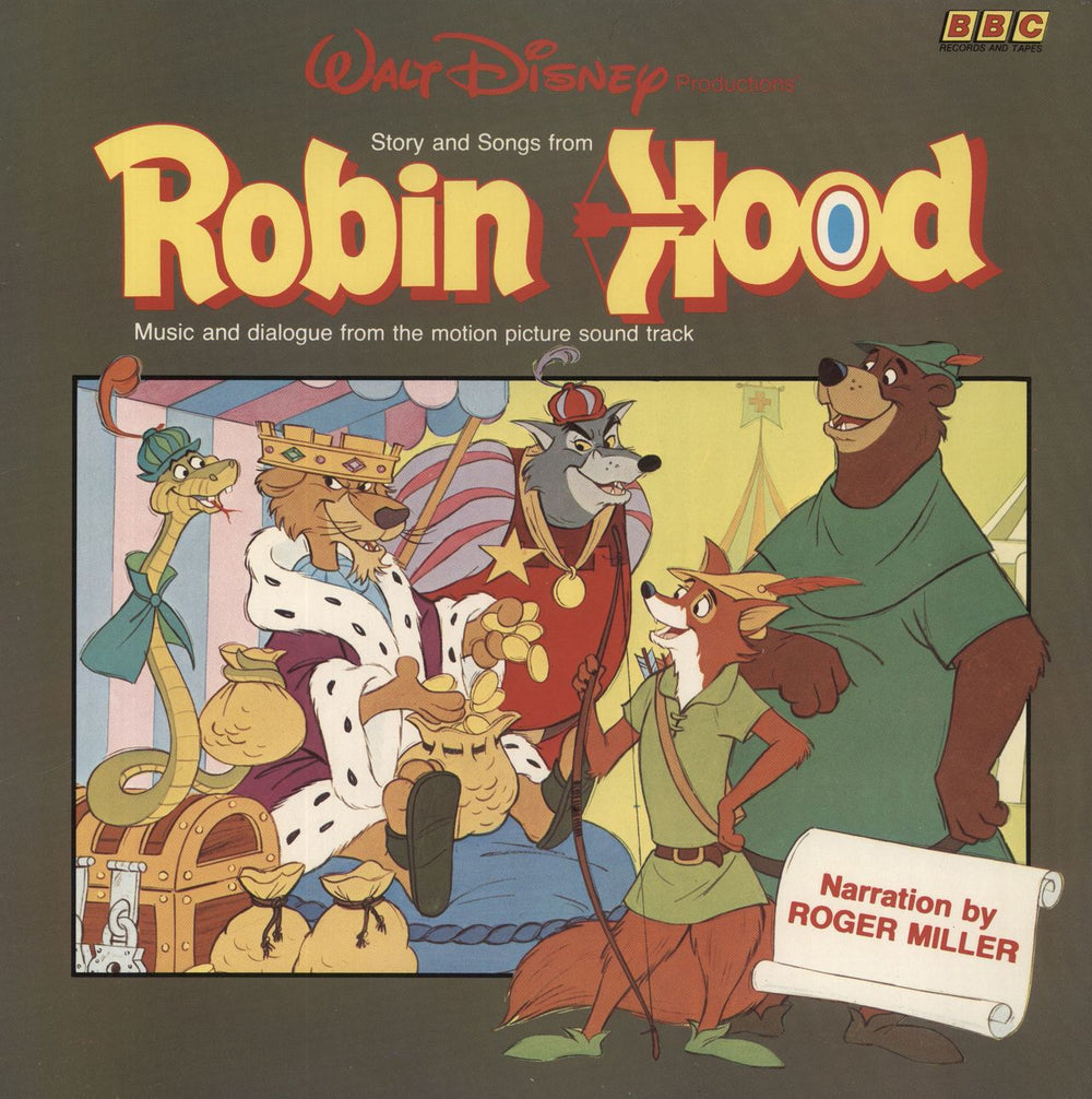 Walt Disney Robin Hood UK vinyl LP album (LP record) REC575