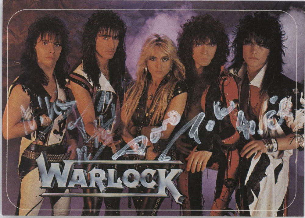 Warlock True As Steel + Fan Pack & PR UK Promo vinyl LP album (LP record) VERH41