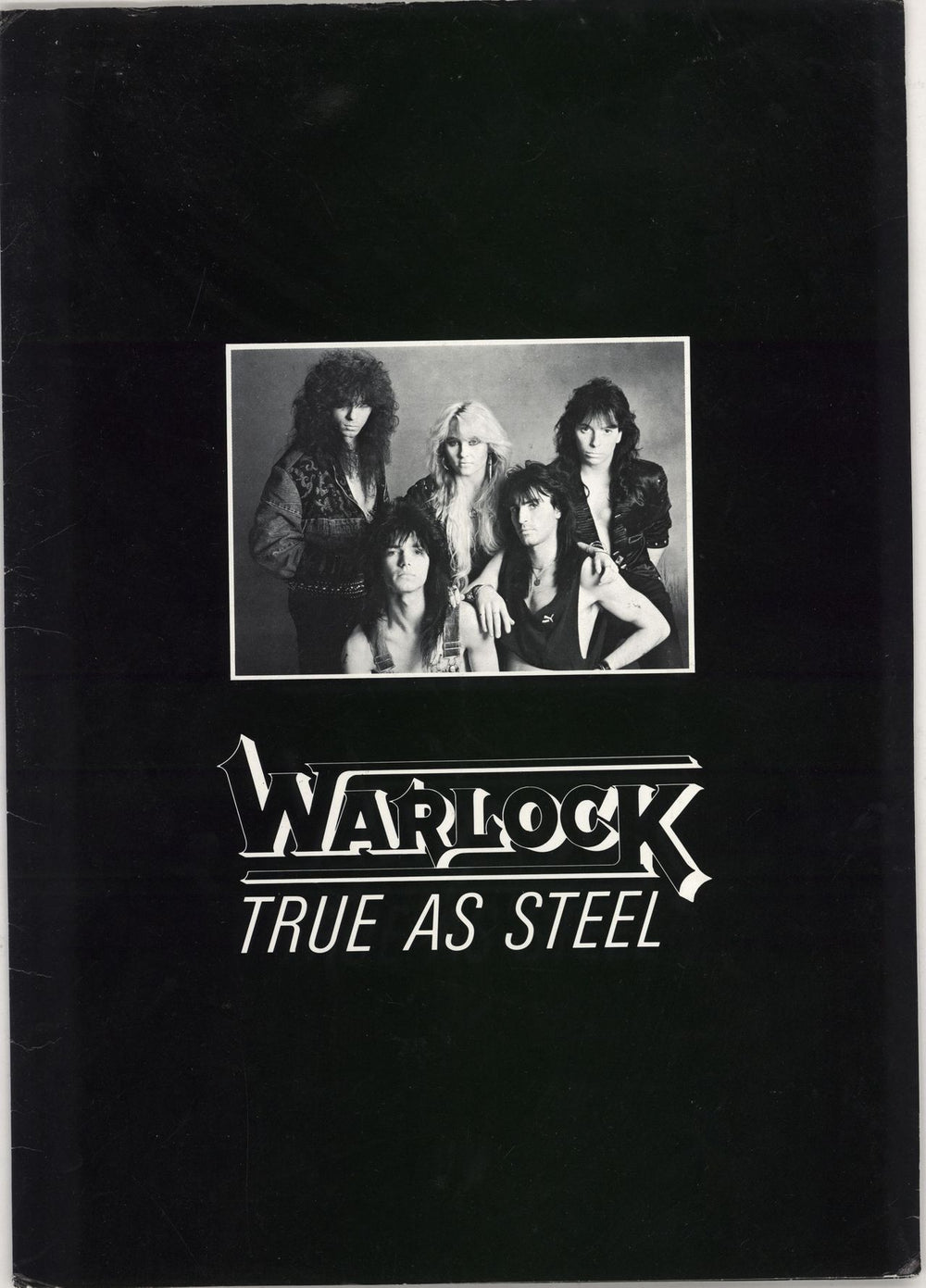 Warlock True As Steel + Tattoo, Fan Pack & PR UK Promo vinyl LP album (LP record) 042283023710